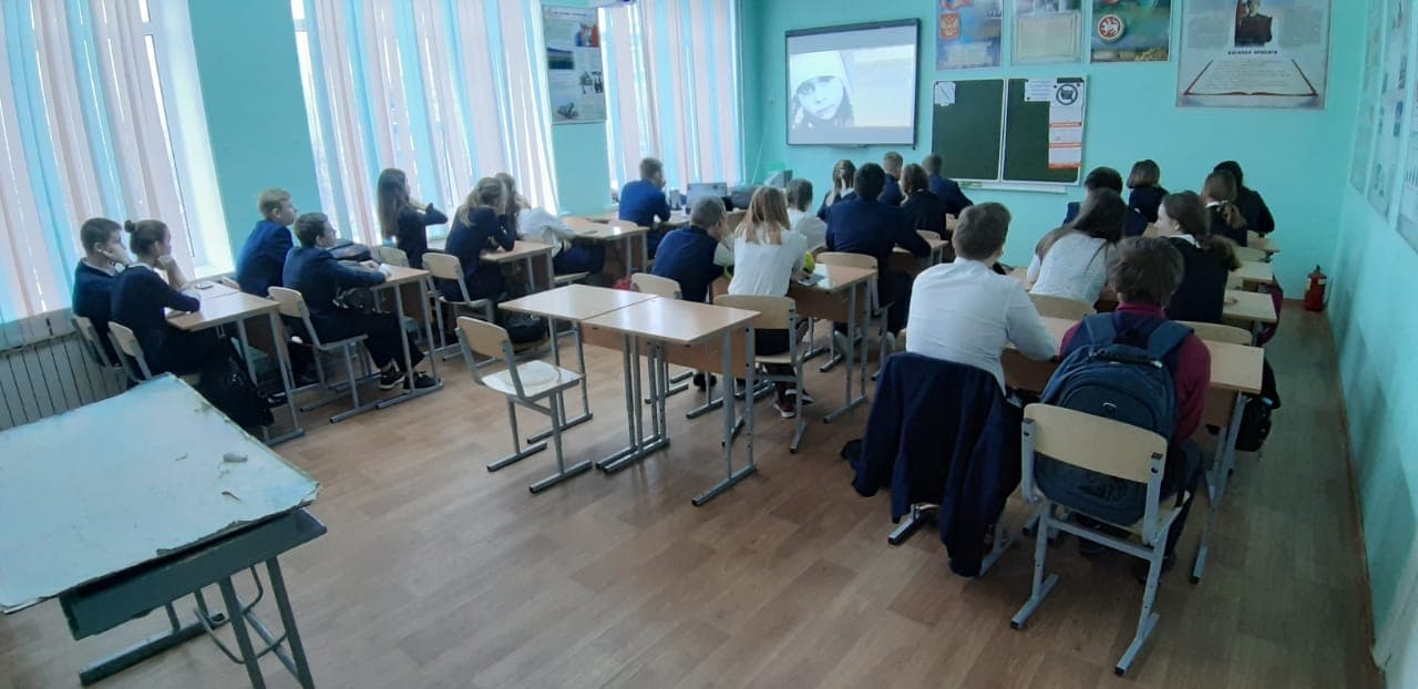 Лекция в гимназии №90 г. Казани